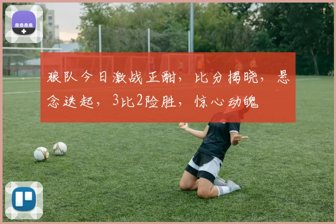 狼队今日激战正酣，比分揭晓，悬念迭起，3比2险胜，惊心动魄